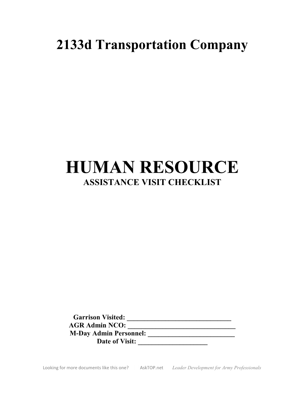 2133D Transportation Company