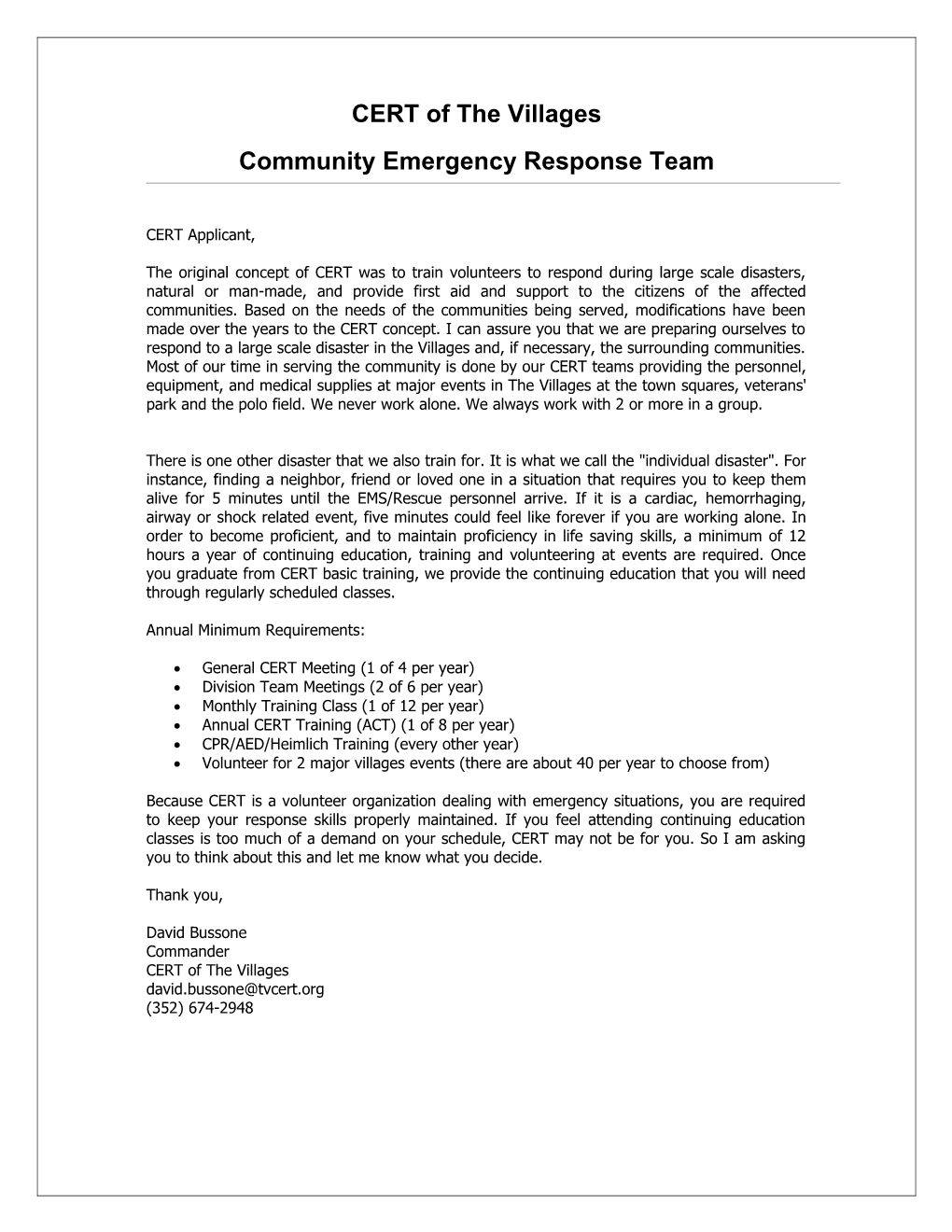 Community Emergency Response Team s1