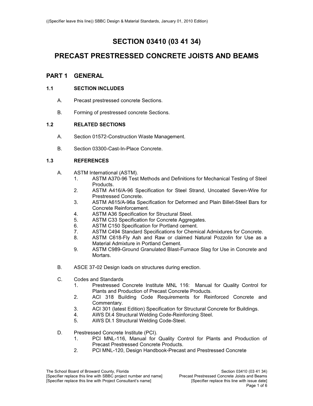 Precast Prestressed Concrete Joists and Beams