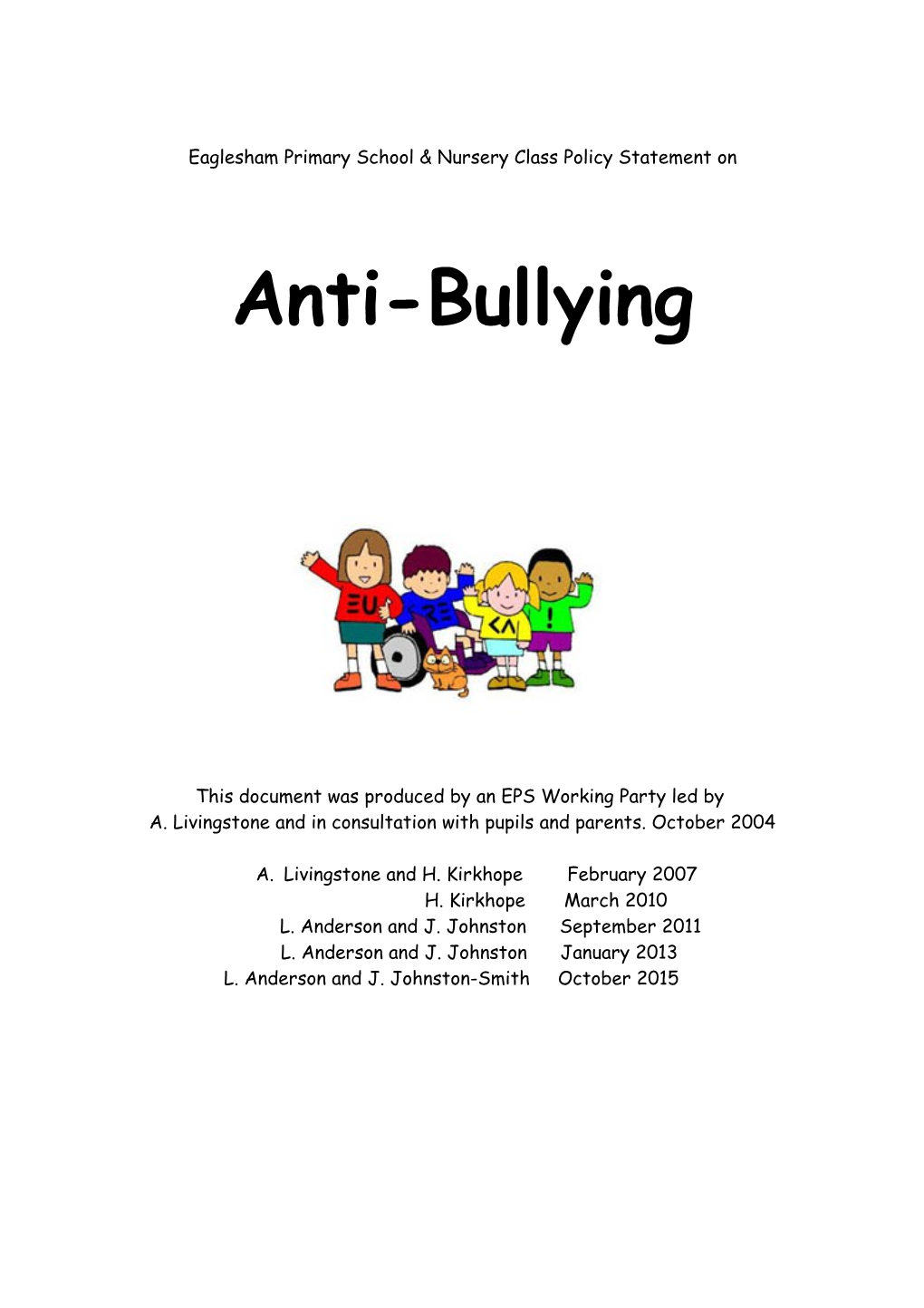 Anti-Bullying Statement