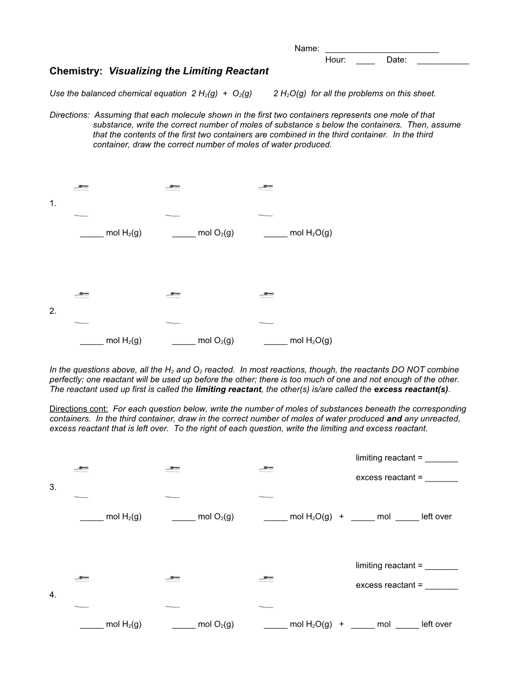 Visualizing the Limiting Reactant