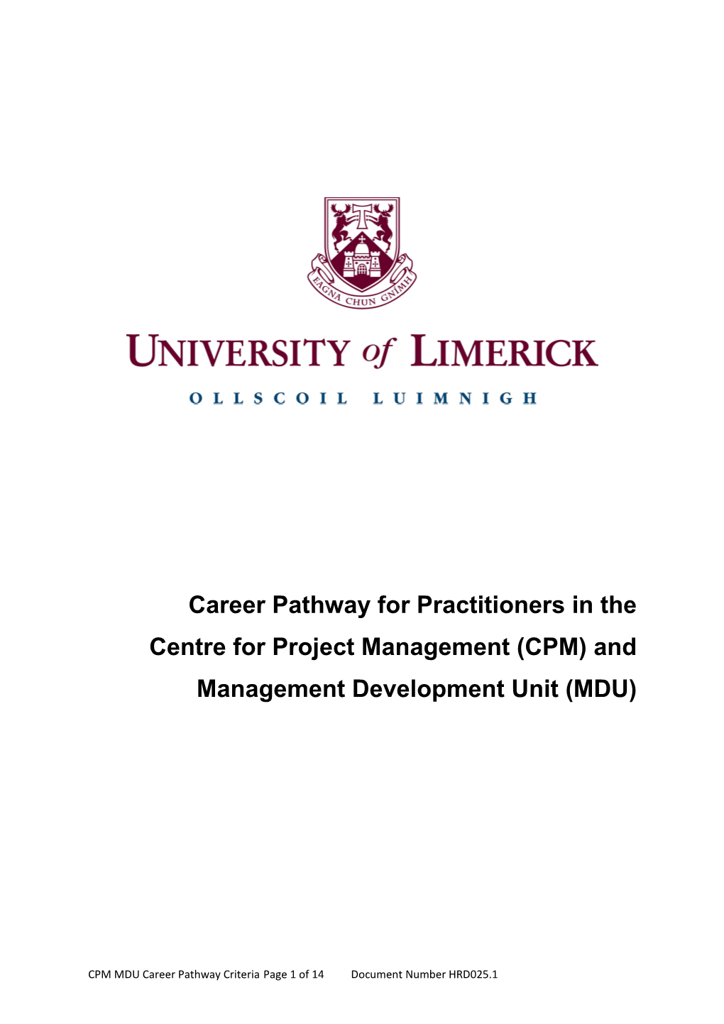 Career Pathway for Practitioners in The