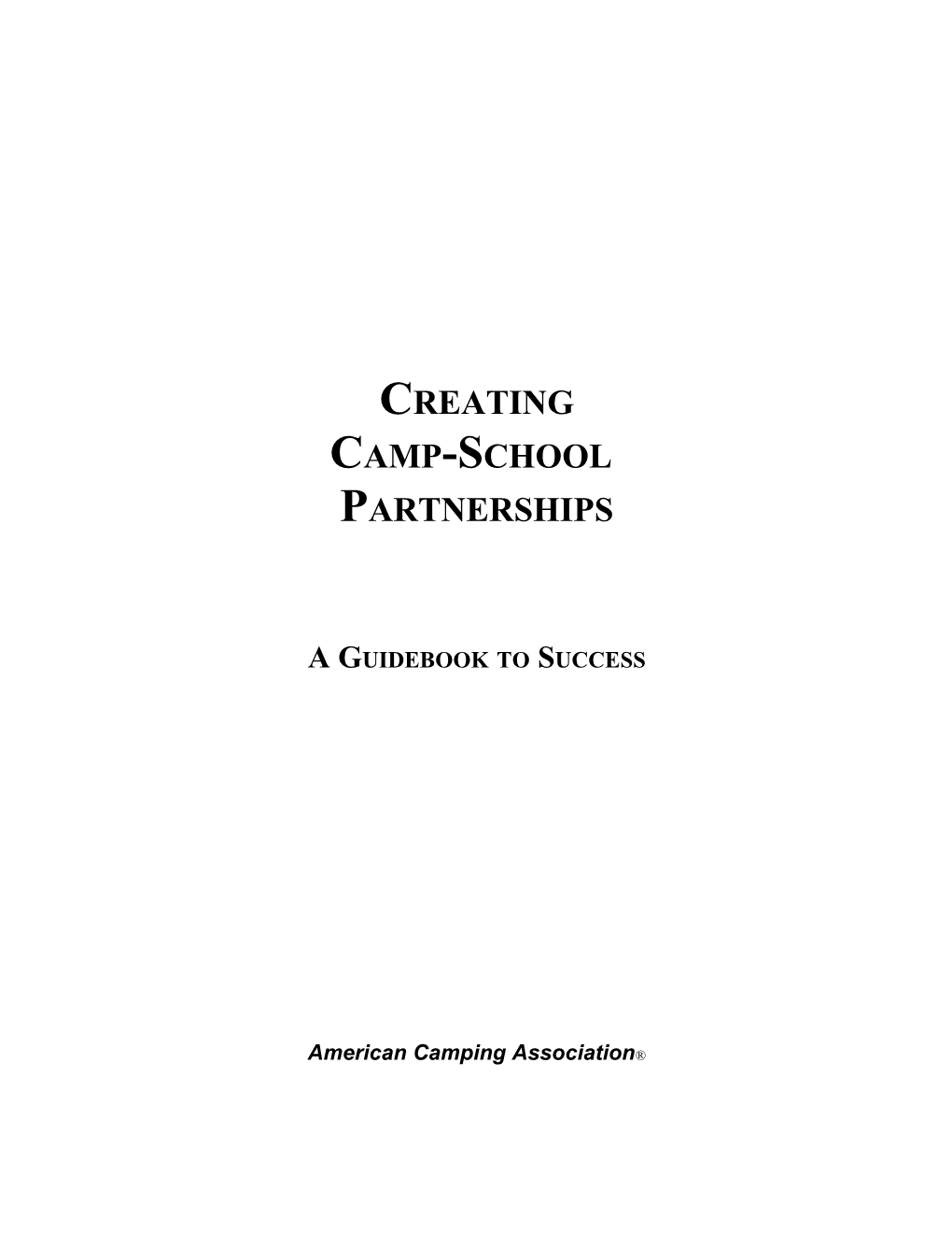 Creating Camp-School Partnerships