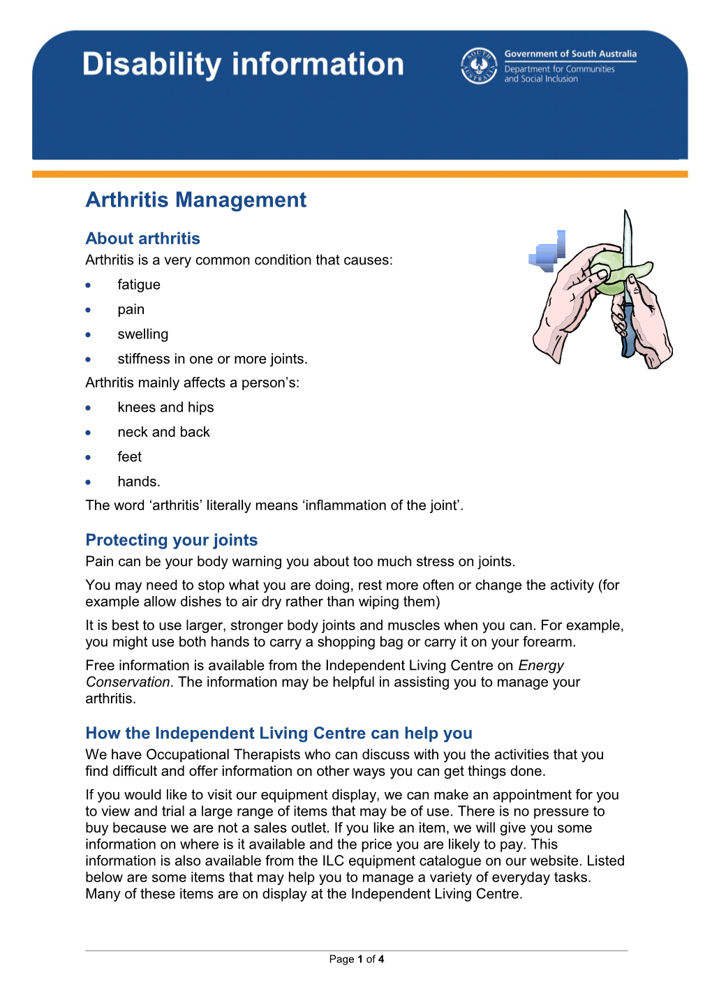 Arthritis Management