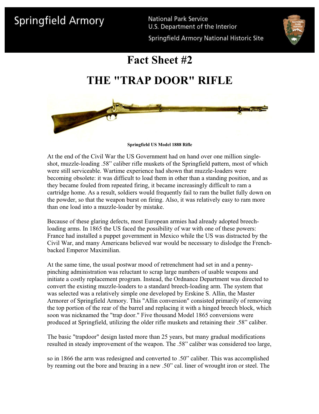 The Trap Door Rifle