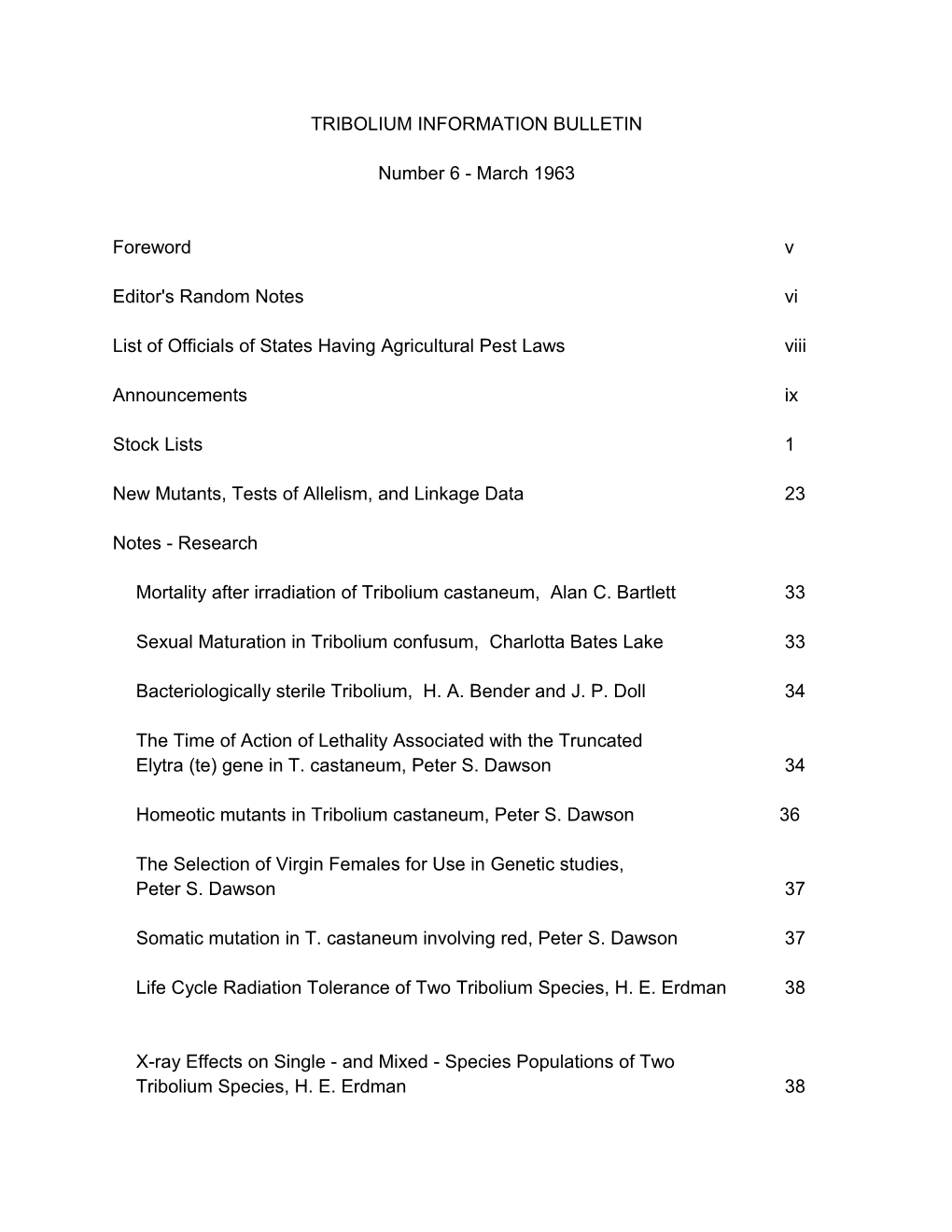 List of Officials of States Having Agricultural Pest Laws Viii