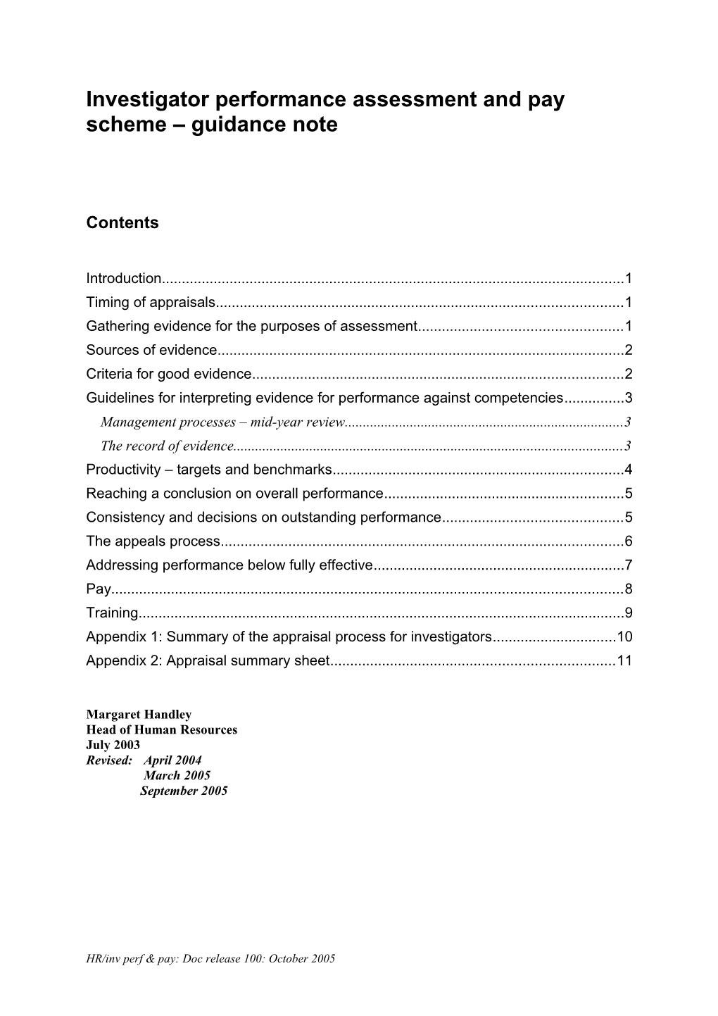 Investigator Competencies Rules Paper