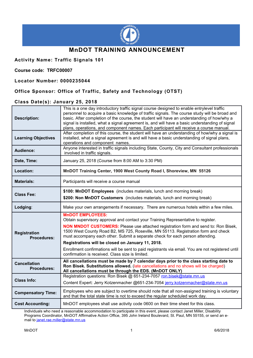 Activity Name: Traffic Signals 101