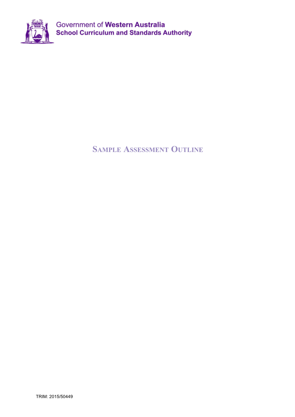 School Curriculum and Standards Authority, 2015 s16