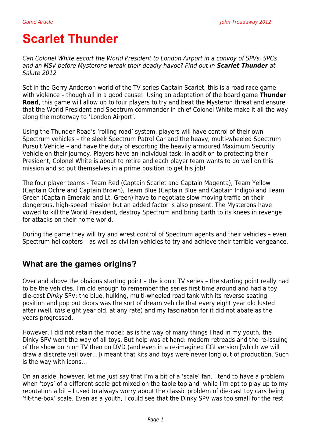 Game Article John Treadaway 2012