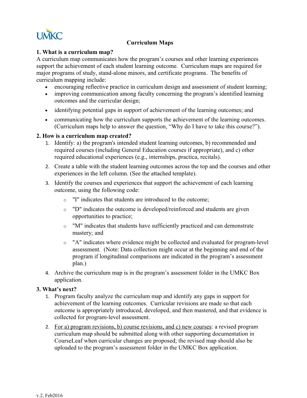 1. What Is a Curriculum Map?