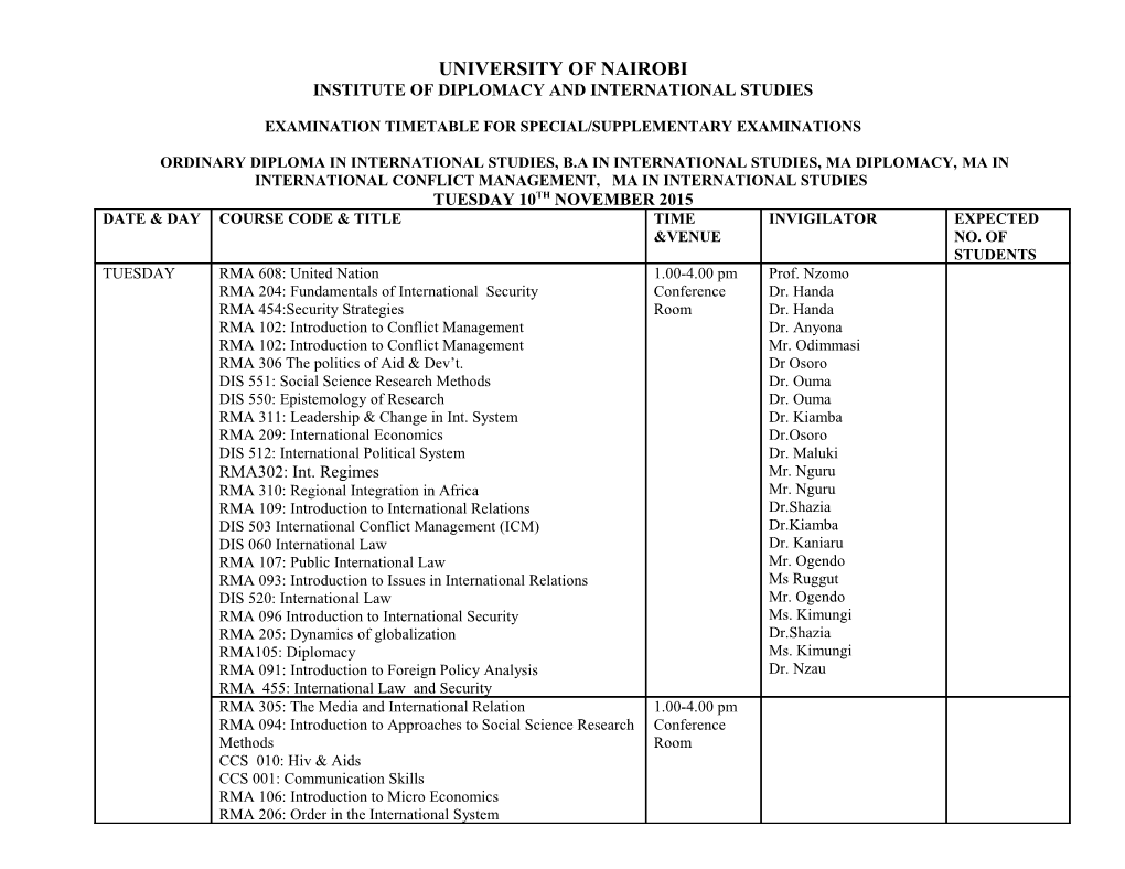 Institute of Diplomacy and International Studies