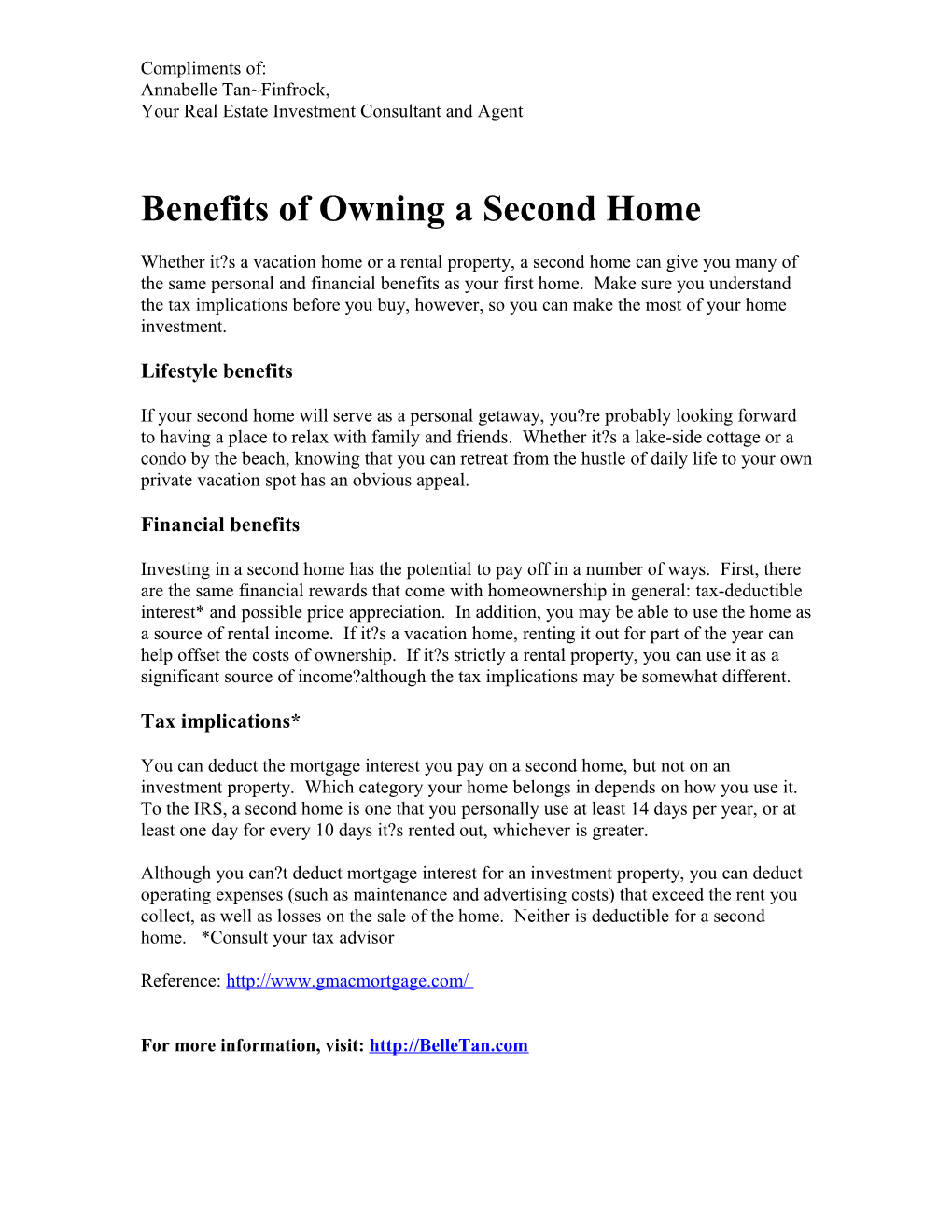 Benefits of Owning a Second Home