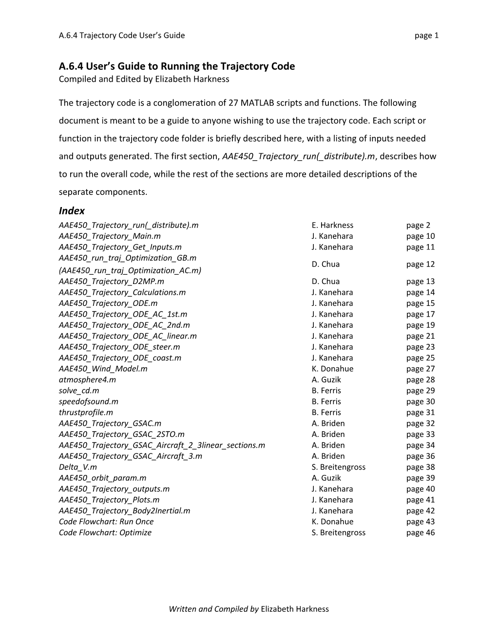 User S Guide to Running the Trajectory Code Using AAE450 Trajectory Run