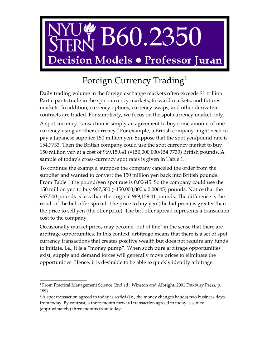 Foreign Currency Trading 1