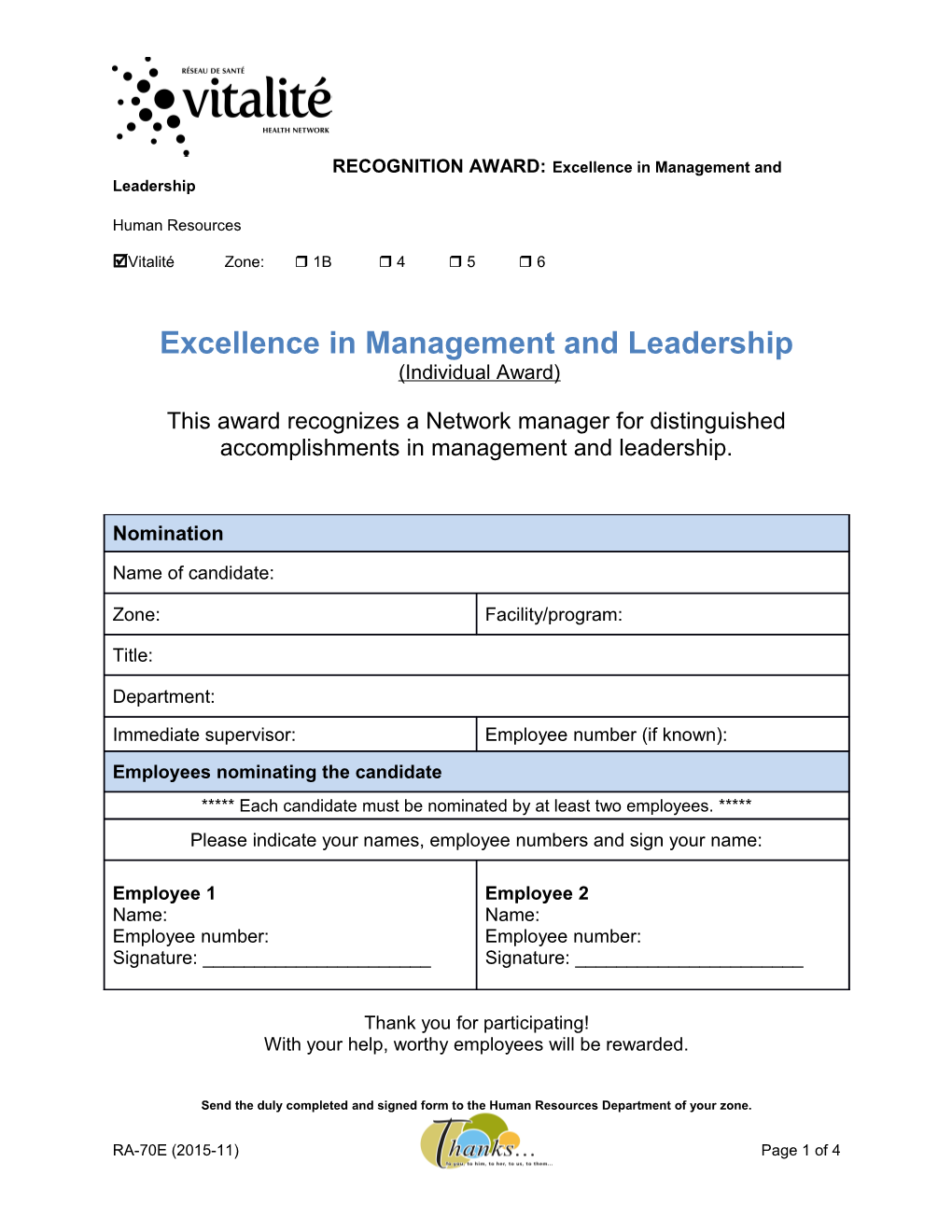 Excellence in Management and Leadership