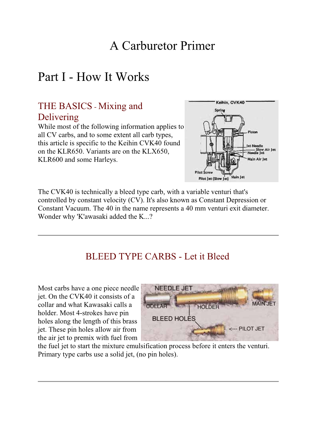 BLEED TYPE CARBS - Let It Bleed