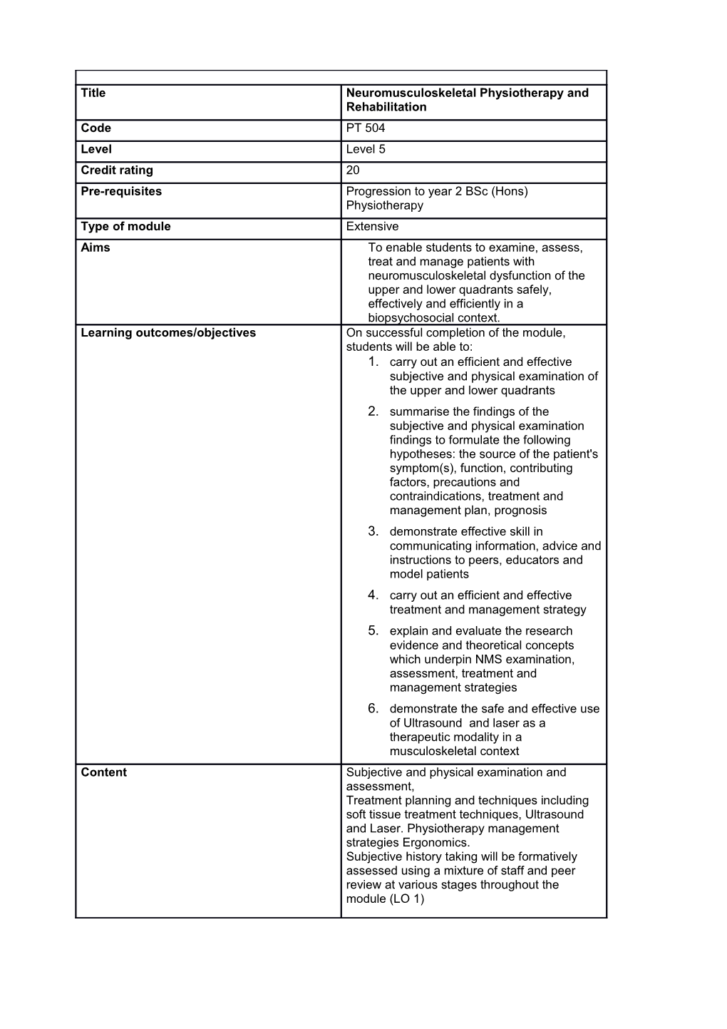 Carry out an Efficient and Effective Treatment and Management Strategy