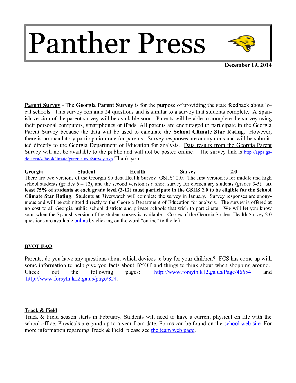 Panther Press