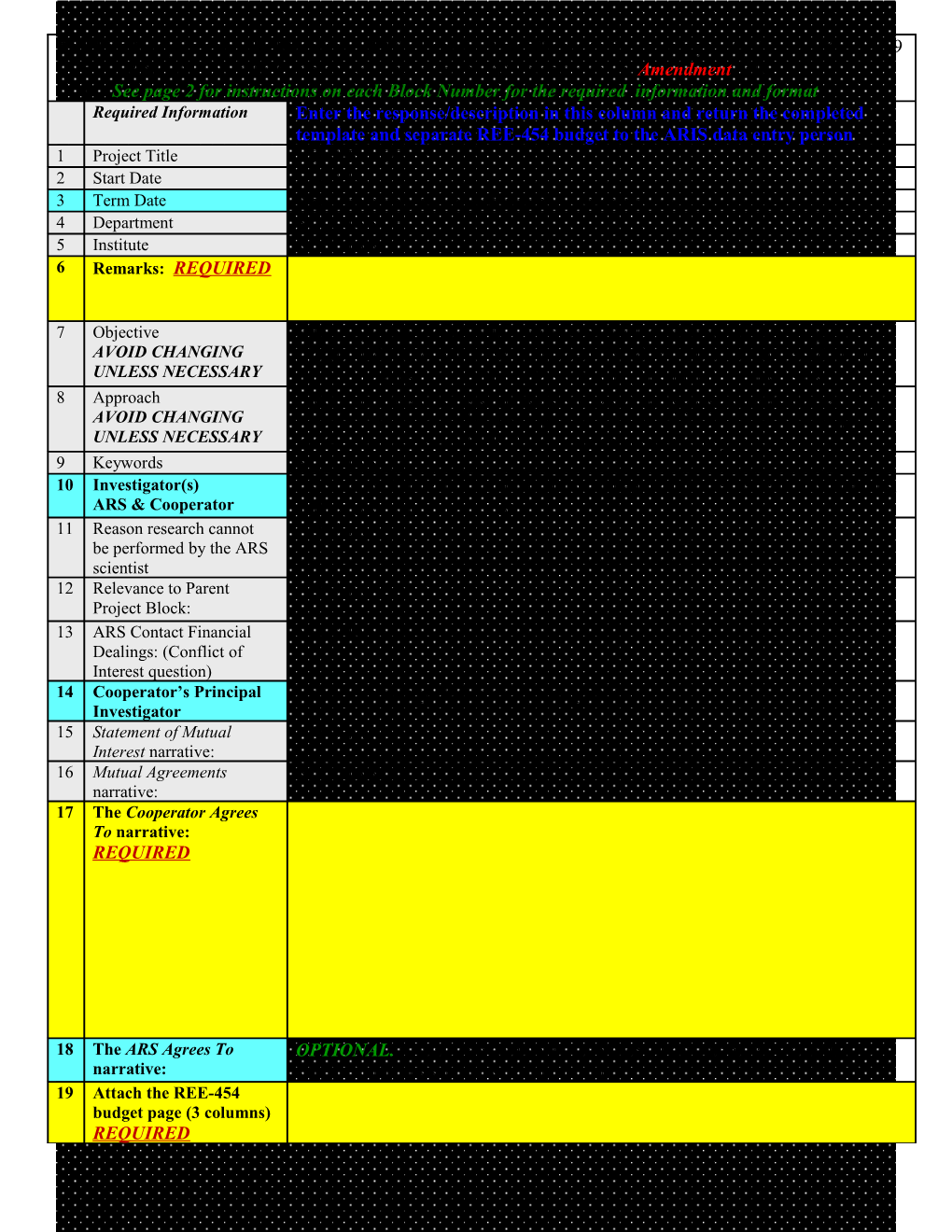 ARS-416/417/550A Template: Use to Establish a New Specific Cooperative Agreement (Outgoing s1