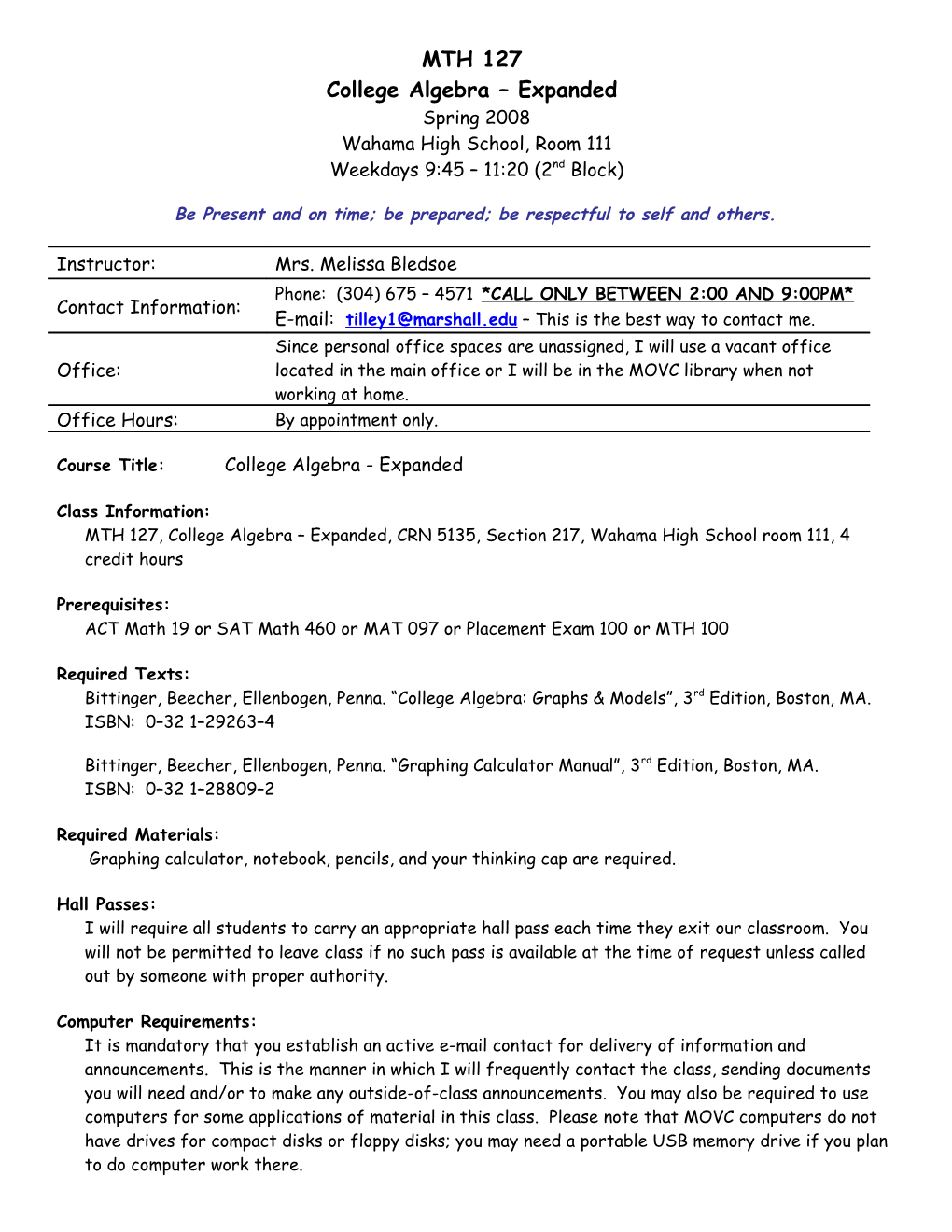 Evaluation/Measurement of Learner Outcomes