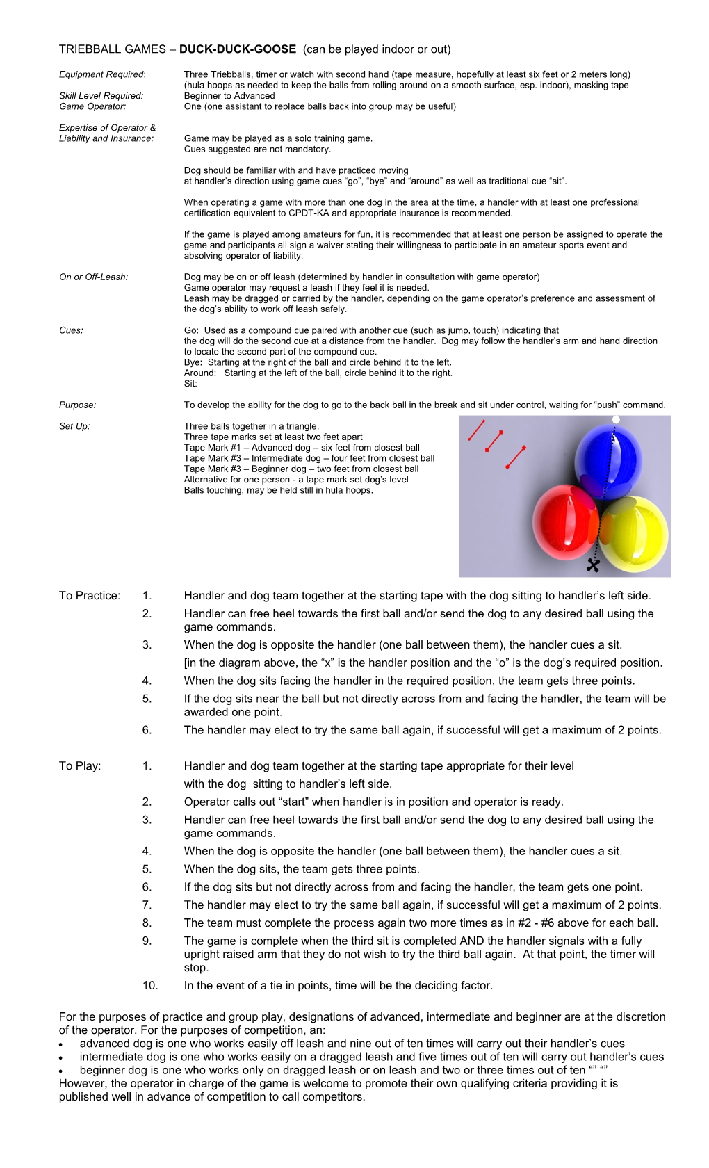 Triebball Games Daisy Drill