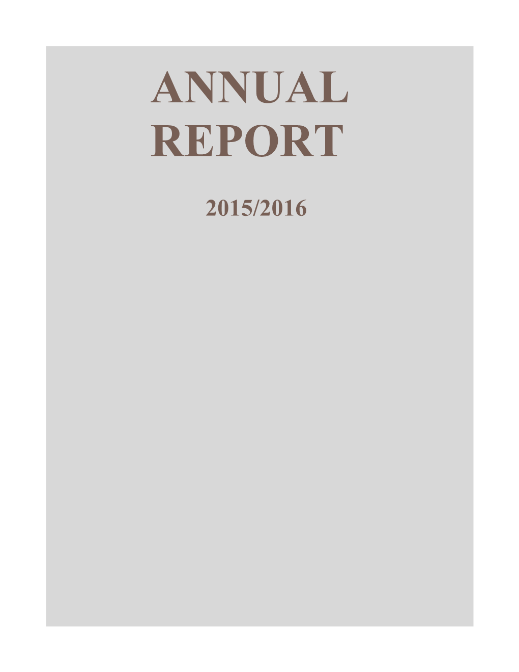 Annual Report 2015-2016