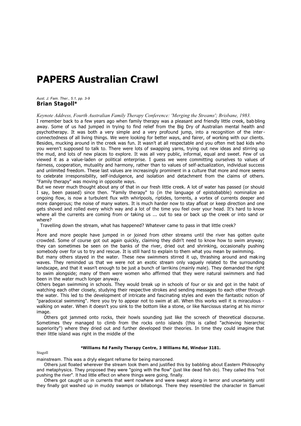 PAPERS Australian Crawl