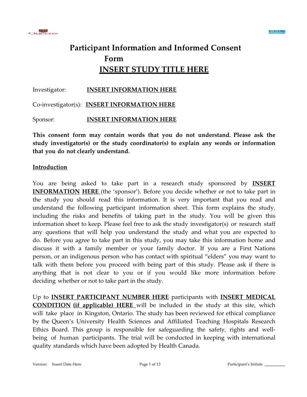 Participantinformation and Informedconsent Form