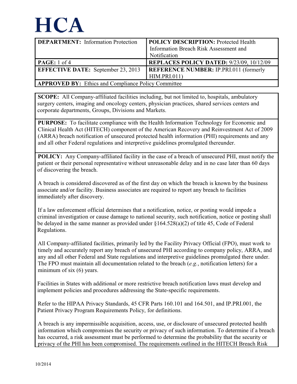 1. American Recovery and Reinvestment Act of 2009