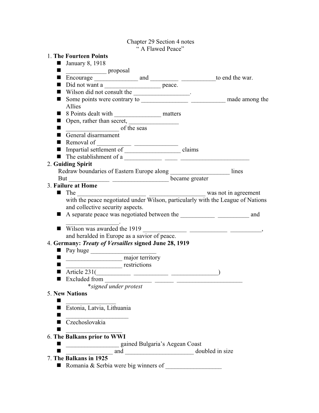 Chapter 29 Section 4 Notes