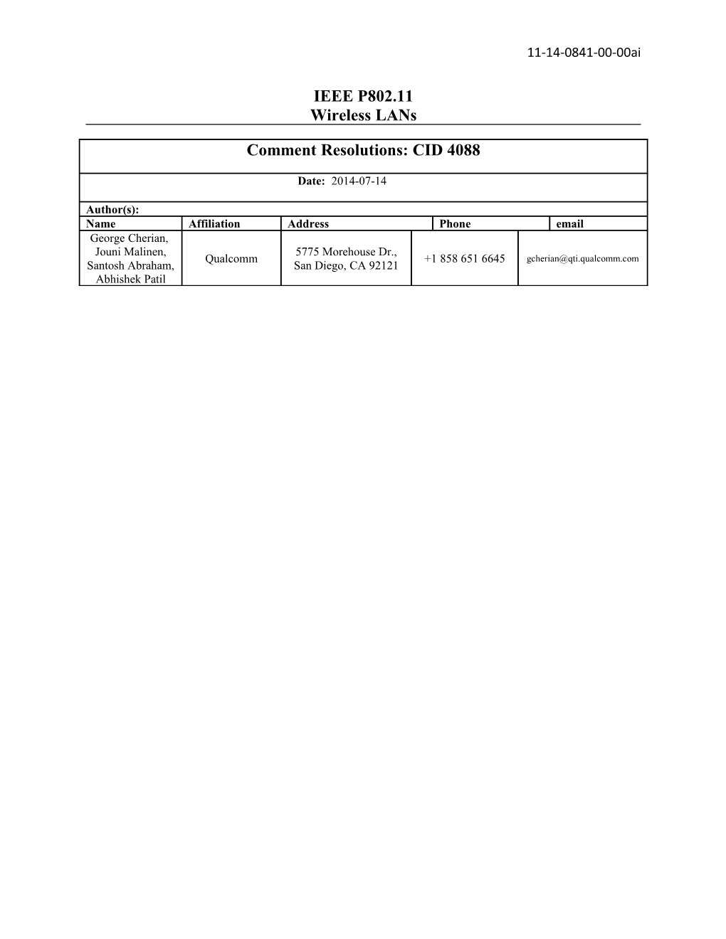 10.44.4 FILS Aauthentication and Higher Layer Setup Capability Indications CID 2869