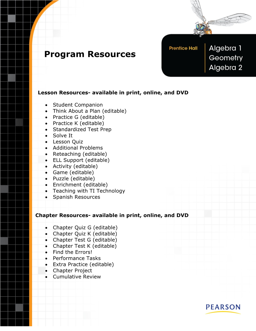 HS 2011 Resource and Practice Packet: Algebra 1 Lesson 5-4