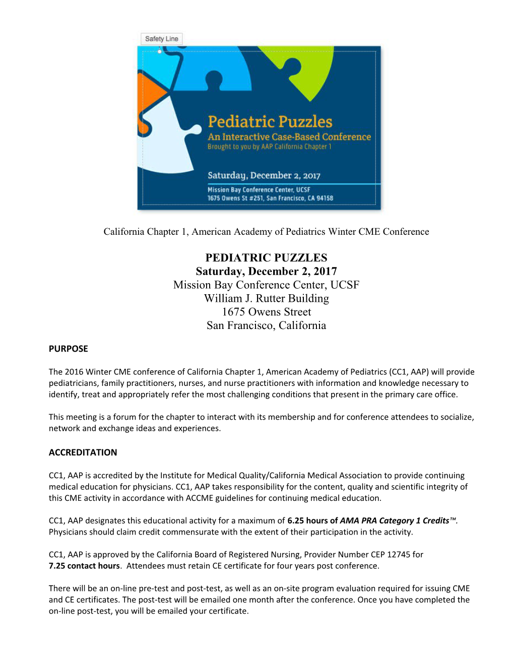 California Chapter 1, American Academy of Pediatrics Winter CME Conference