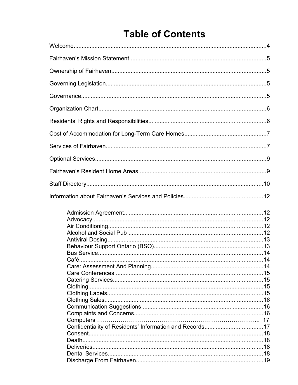 Table of Contents s206