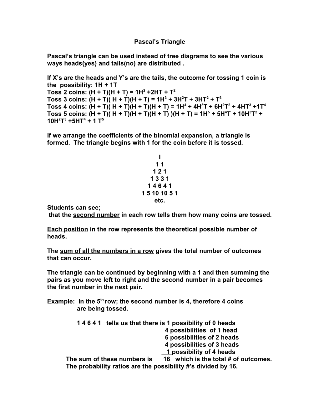 Pascal S Triangle s1