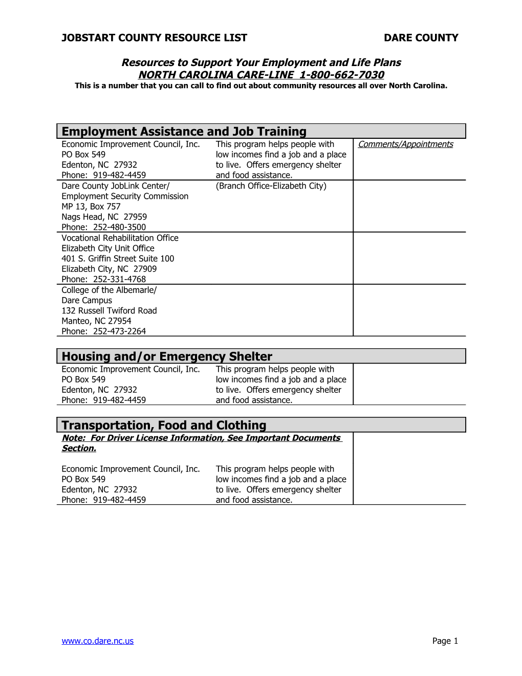 Employment Assistance and Job Training s3