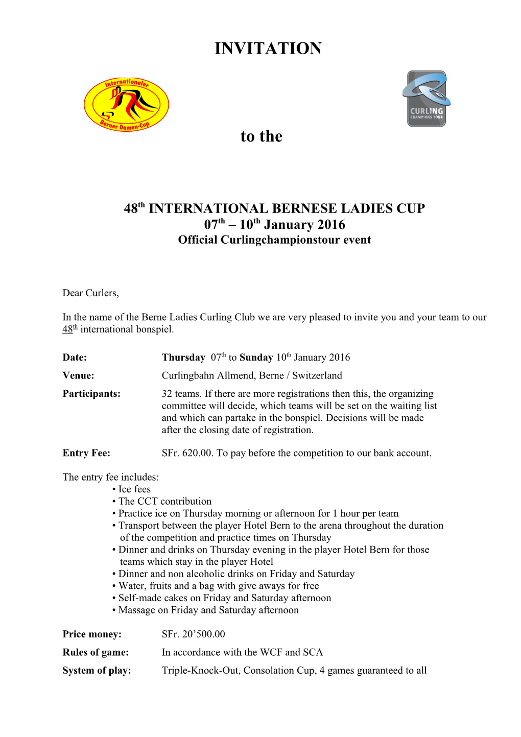 48Th INTERNATIONAL BERNESE LADIES CUP