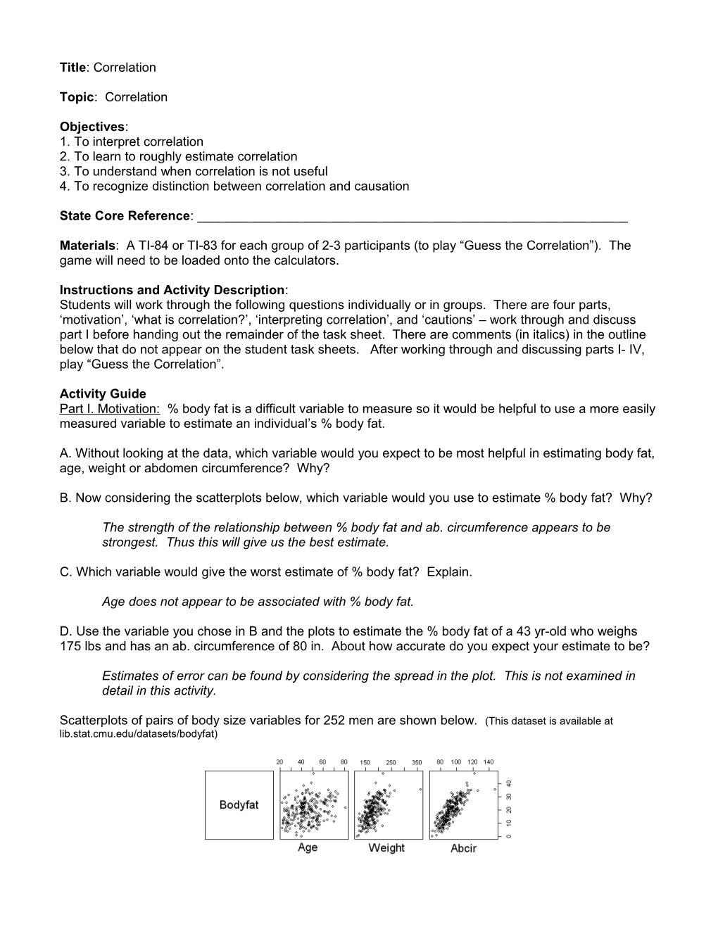 2. to Learn to Roughly Estimate Correlation