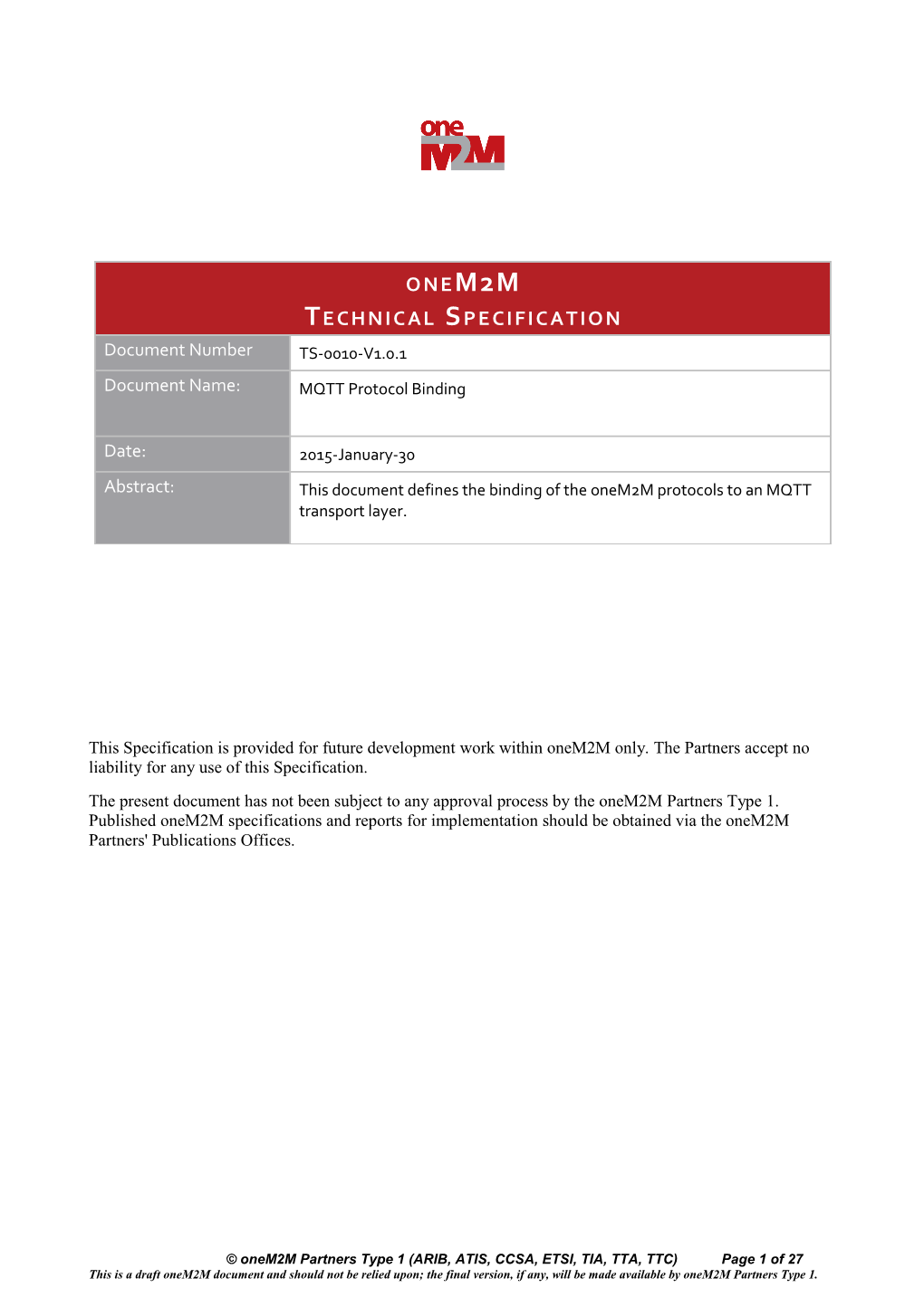 MQTT Protocol Binding