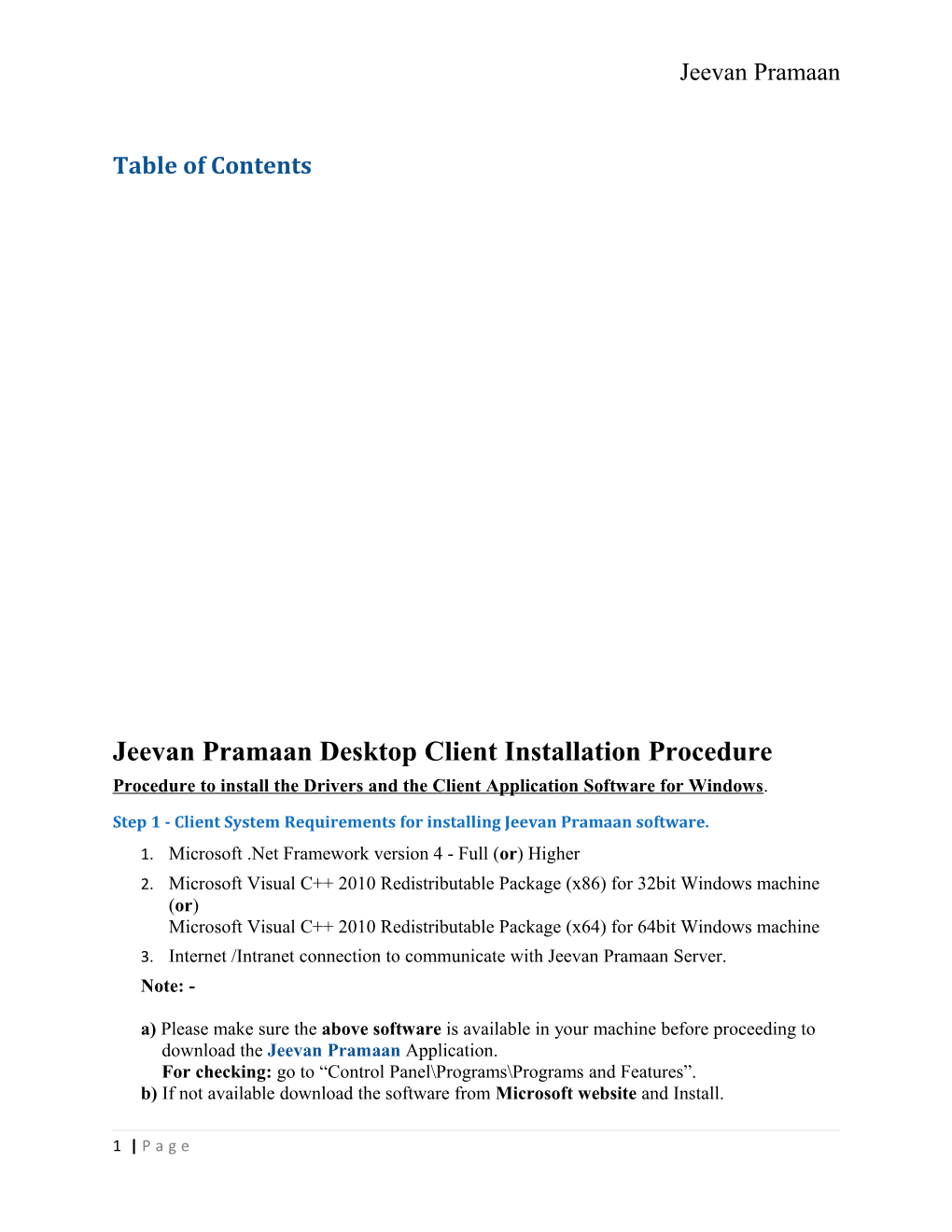 Jeevan Pramaan Desktop Client Installation Procedure 2