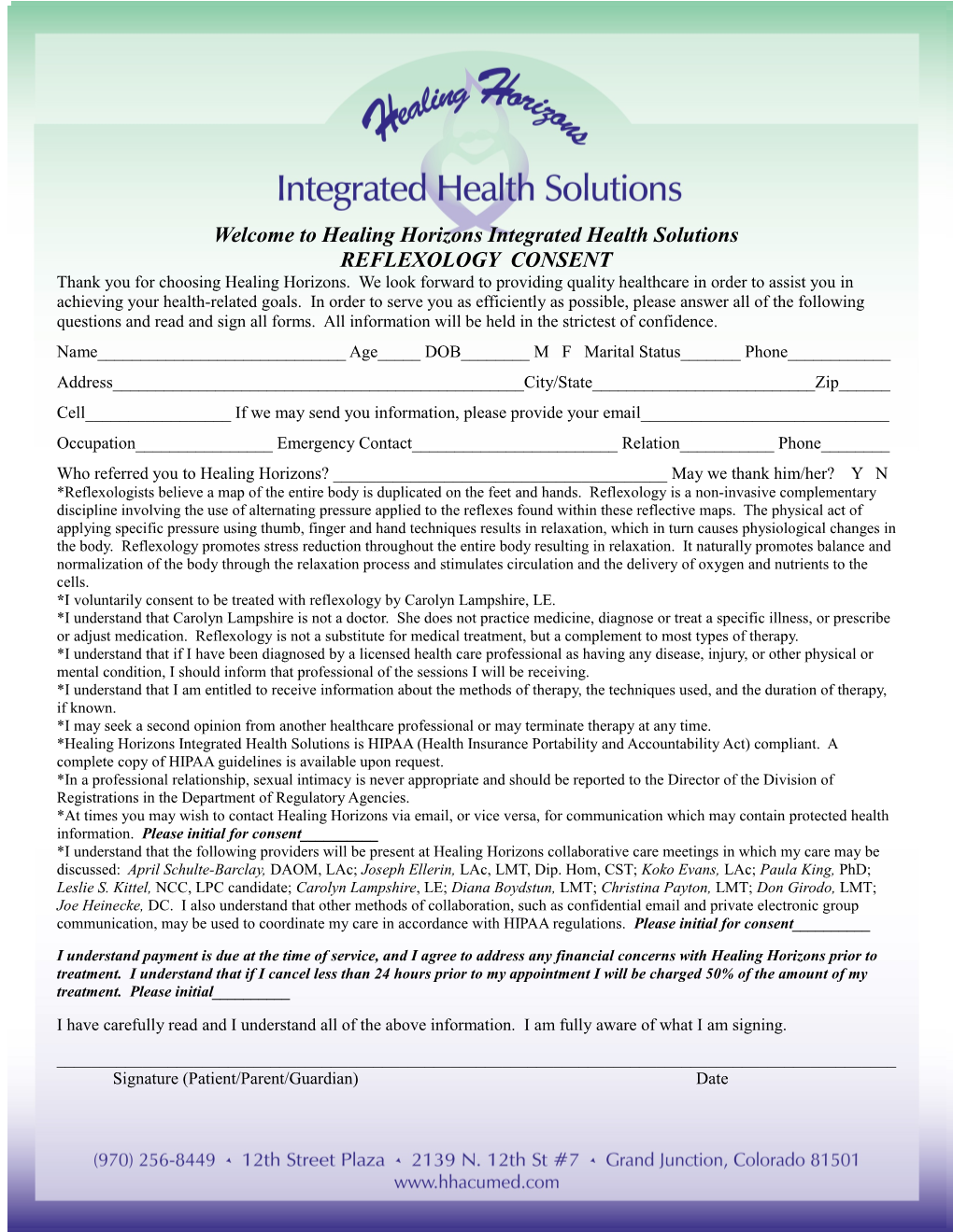 Colorado Mandatory Disclosure