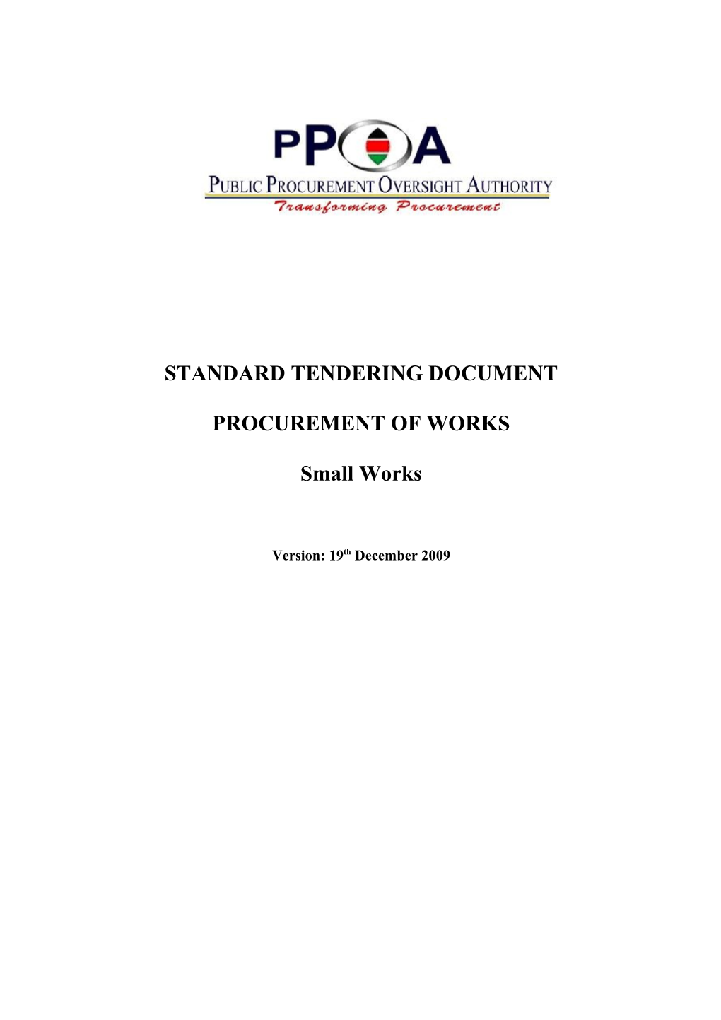 Standard Tender Document s1