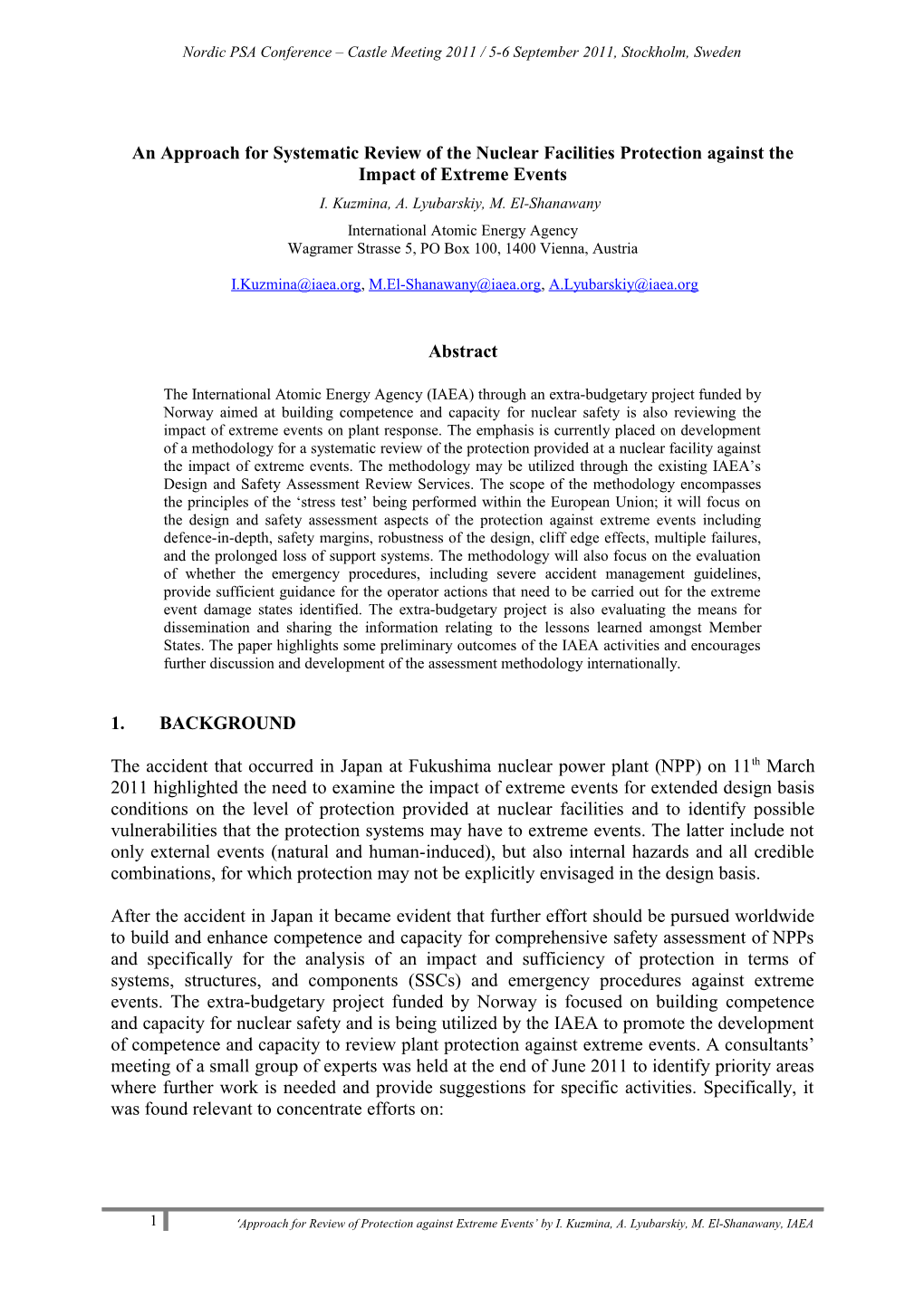 An Approach for Systematic Peer Review of the Nuclear Facilities Protection Against The
