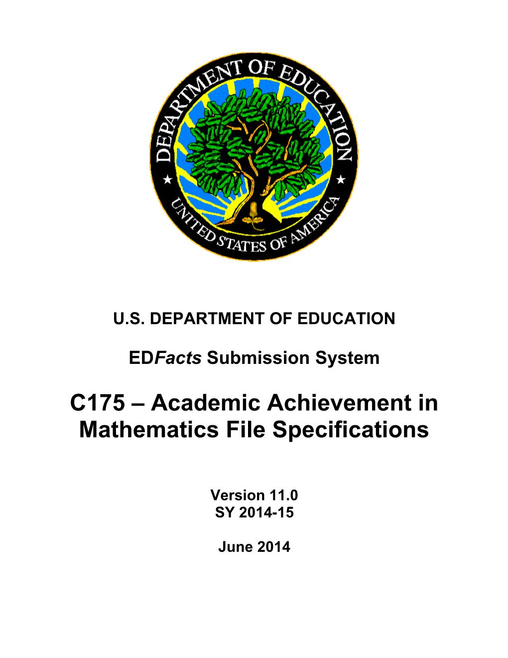 Academic Achievement in Mathematics File Specifications