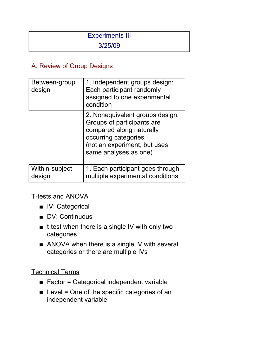 T-Test When There Is a Single IV with Only Two Categories