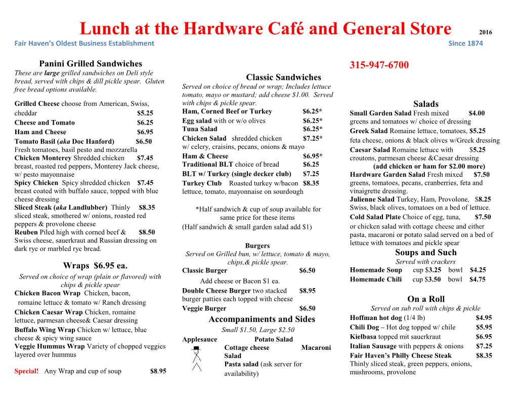 Hardware Café and General Store