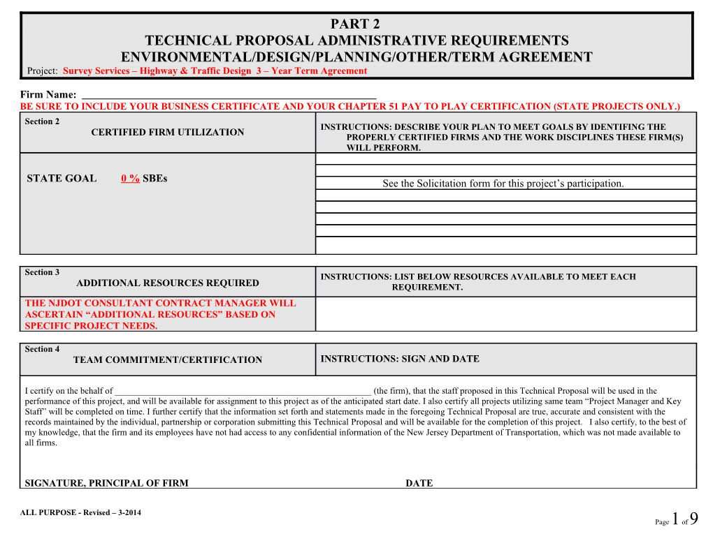 Evaluation Criteria Forms