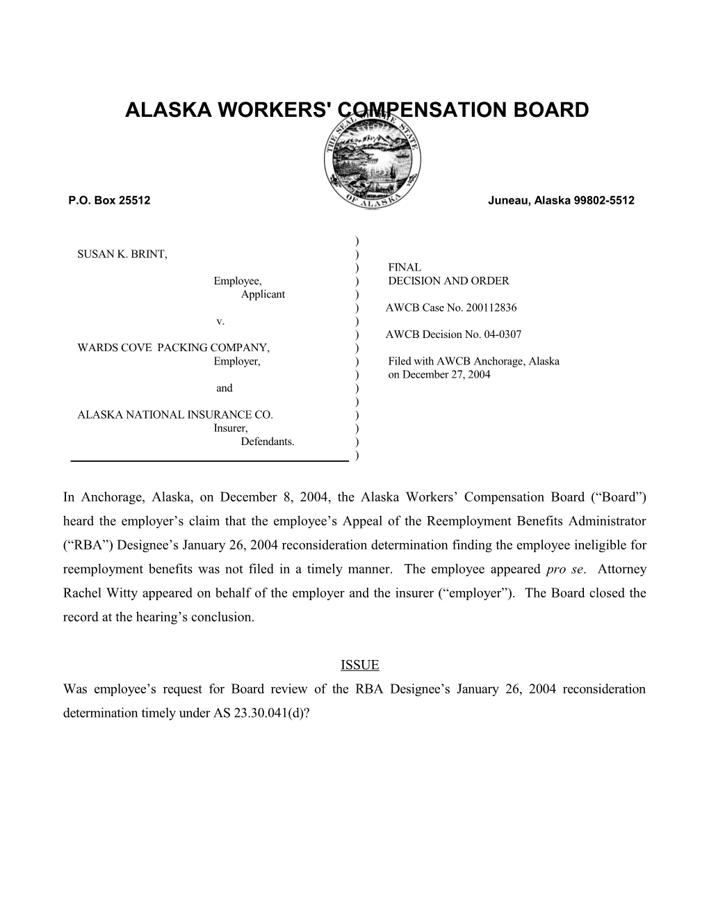 Alaska Workers' Compensation Board s33