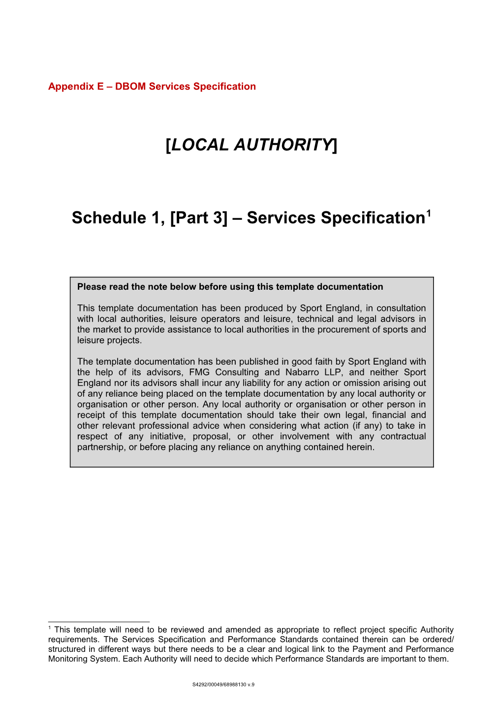 Appendix E DBOM Services Specification